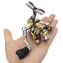 Ice fishing wheel for 2 generations 150#鱼线轮全金属迷你纺车轮锌合金材质小巧渔轮