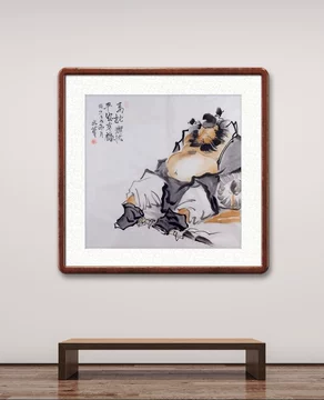 青崖 钟馗 水墨画 掛軸 011 青崖 钟馗 水墨画 掛軸 011 钟馗图轴电子版明代钱谷画水墨国画