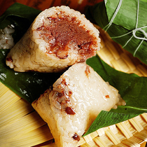 Red bean paste sweet rice dumplings food handmade Jiaxing flavor zongzi breakfast food 180g * 4 vacuum pack