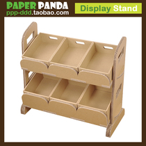 PAPER PANDA kindergarten children play house paper toy store canteen selling things small shelf container
