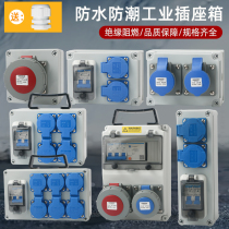 Portable industrial socket distribution box plastic combination 16a 63a waterproof control box 380V 220V Outdoor