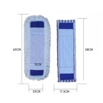 Shah Aijie Pingtow 65cm flat mop replacement cloth replacement mop cloth single piece for sale