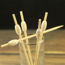 Liquor disposable cocktail wine decoration bamboo stick horse olive wine fruit snack Wood