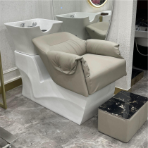 hair salon special 3AM new barber shop net red washing head bed ceramic basin meme GRP base flush bed