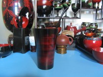 Natural lacquer lacquerware wood teacup cup One spoonful of two pieces Milk Tea Foam Tea Coffee Milk etc.