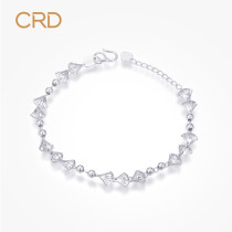CRD Lei Di pt950 platinum bracelet female ginkgo leaf bead chain platinum bracelet bracelet to send girlfriend
