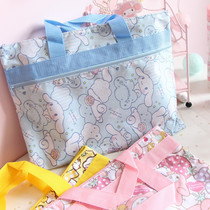 New Meletti Yugui Dog Pudding Dog Large Handheld File Bag Student Book Test Paper Handheld Storage Bag