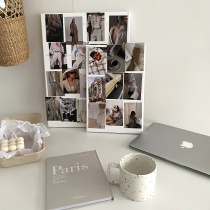 ins magazine card background wall Decorative art photo props wild soft outfit fashion chic retro
