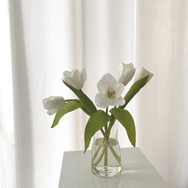 ins Nordic home Soft clothing Café Minjuku Furnishing 100 Hitch Tabletop Emulation Flower Pendulum tulip desk