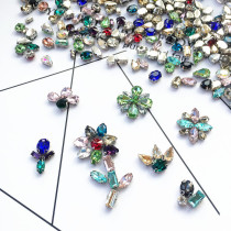 Glass Hand Sewn Small Grab Drill Mixed Bag Horse Eye Drop Oval Round DIY Water Drilling Diamond Material Clothing Accessories