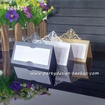 30 creative wedding guest seat cards Hollow personality table Cayenne meeting high-end name name table cards