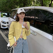 Lin Shanshan spring and Autumn tweed Xiaoxiang jacket feminine temperament sweet and gentle wind wild socialite short thin top