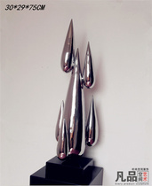 Boutique hot sale stainless steel sculpture metal large floor decoration art abstract ornaments Crafts
