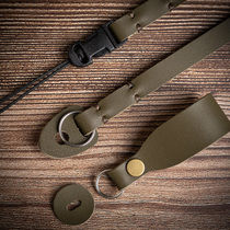 Head layer cowhide camera strap Leica micro single-phase machine leather ring belt telescope strap