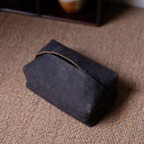 (Yayoi Kee) Slow blue) Hand-woven pumping paper bag Fabric tissue box Chinese cotton tissue bag simple household