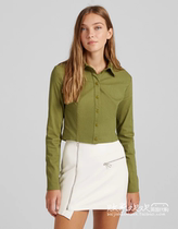 02 02 12 2022 trendguided womens new turn-collar long sleeve 100 lap shirt