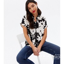 UK 04 11 NL 2022 Summer womens fashion Fashion Flip printed Lean Comfort Shirt