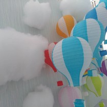 Hot air balloon decoration Paper lantern hanging kindergarten decoration Shopping mall name room Parachute hanging classroom creativity