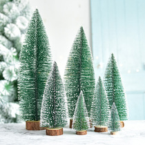 Christmas White Cedar mini Christmas tree pine needle flocking Christmas tree Christmas decorations desktop ornaments