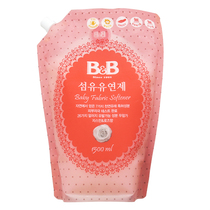 Korea BB Baoning Baby childrens softener bag refill 1500ml Rose Jasmine flavor
