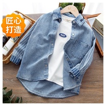 Boy autumn clothes new children Spring and autumn denim shirts 2022 blouses childrens clothing jacket fashion long sleeve shirt capsized