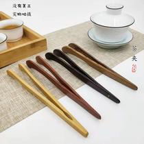 Solid Wood teacup clip tea tweezers tea clip rosewood ebony bamboo clip tea ceremony six gentlemen kung fu tea set accessories