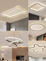 Ultra-thin minimalist living room lights simple modern atmosphere Nordic style lamps rectangular headlights led ceiling lights 202