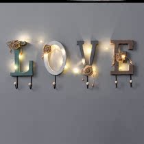 Creative Entrance Door Hanging Clothes Hook Hone Guan Key Containing Wall Hung Hanger Wall Bedroom Wall Wall Letter Hook Decoration
