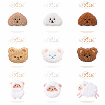 Plush teddy bear three-dimensional embroidery patch patch patch clothes patch hole diy Dragon bag Bear scarf decoration sticker