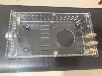 Acrylic transparent power amplifier chassis terminal Crystal column Lotus socket RCA switching power supply tail Plug Power amplifier board