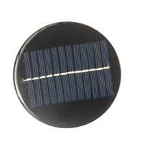 0 8W 6V 6V 6V round drop rubber plate Solar panel round light plate diameter 100MM