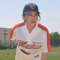KBO South Korea NEPOS professional team Hanwha Eagle fans baseball uniform half sleeve cardigan jacket Mens Womens