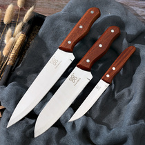 German stainless steel kitchen cutter home chef special knife set kitchen sharp fruit knife Japanese three-piece set