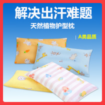 Newborn baby pillow buckwheat shell cotton gauze breathable sweat-absorbent pillow children's four seasons universal baby flower pillow