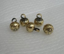 Solid brass button pear flower copper button five-pointed star copper flower button brass button DIY copper pendant accessories