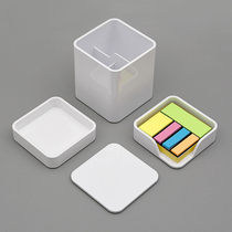 KACO LEMO lemai storage three-piece white simple multifunctional pen holder sticky note box storage box