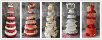 2021 New Net red multi-layer bracket wedding birthday fruit cake model simulation window decoration sample can be fixed