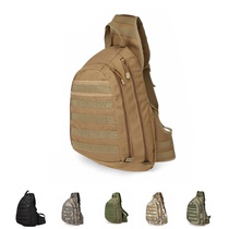 Outdoor sports chest bag tactical bag travel triangle shoulder bag male military fans riding digital camera computer backpack