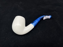 Turkish master F YAVUZ Fernan Yavuz finely carved meerschaum pipe E115