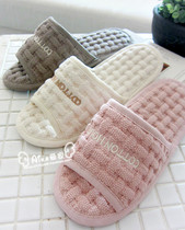 50% off new products Aika Aijia Korean simple letters solid color home shoes Home supplies Slippers