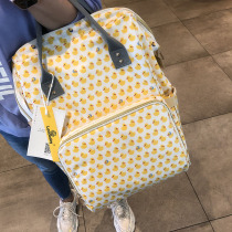 Leguin Homemade Light Poo Type Waterproof Double Shoulder Mommy Bag Large Capacity Multifunction Mommy Bag Backpack Mother & Baby Bag