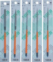 Japanese pot three file 3 × 140 × 50 diamond precision plastic shaping file Triangle Square