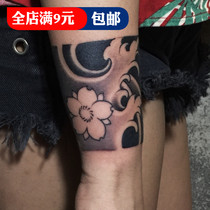 Waterproof men and women long-lasting scar Ukiyo-e bracelet waves dark arm original arm ring tattoo stickers male tide