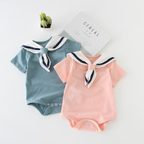 Summer baby pack butt thin cute baby cotton triangle hacky naval wind crawling clothes