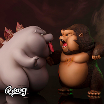 (Bang) spot POP JAY Arts Jibao and Kangbao King Kong vs. Godzilla Tide play hand