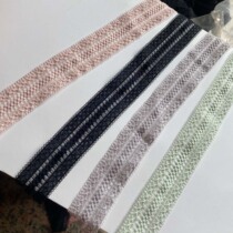 DIY handmade clothing material 27mm outer single bilateral thin high-elastic lace rubber band weighing Jin