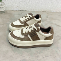 Gofy Sport at first glance to fall in love with retro Agan shoes female gush sports casual shoes Soft bottom heightening 4CM