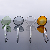 Yan value small capital spoon super large glass spoon heat-resistant tea spoon household porridge spoon color wine spoon transparent spoon