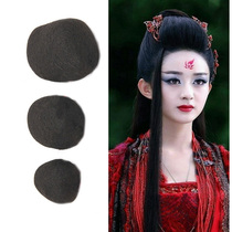 Ancient costume wig pure hair hair bag photo studio bride shape shooting pad back head pad serve Hepburn shape bag