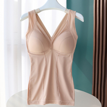 Spring New Beauty braces Chest Cushion Harness Vest Woman inside Body Underwear body Underwear Thin casings waist V collar V collar bottom